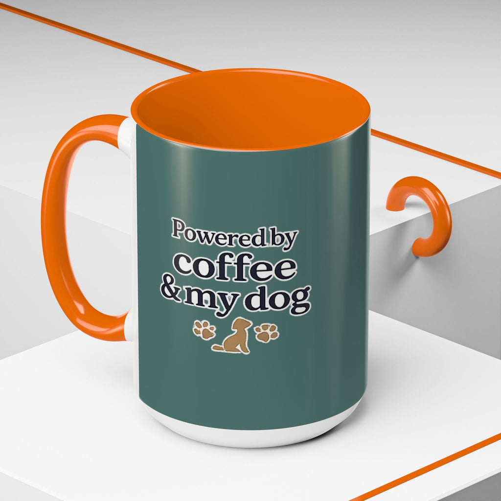 Dog Mum Coffee Mug – “Cuddles. Coffee. Conscious Living.” Accent Mug