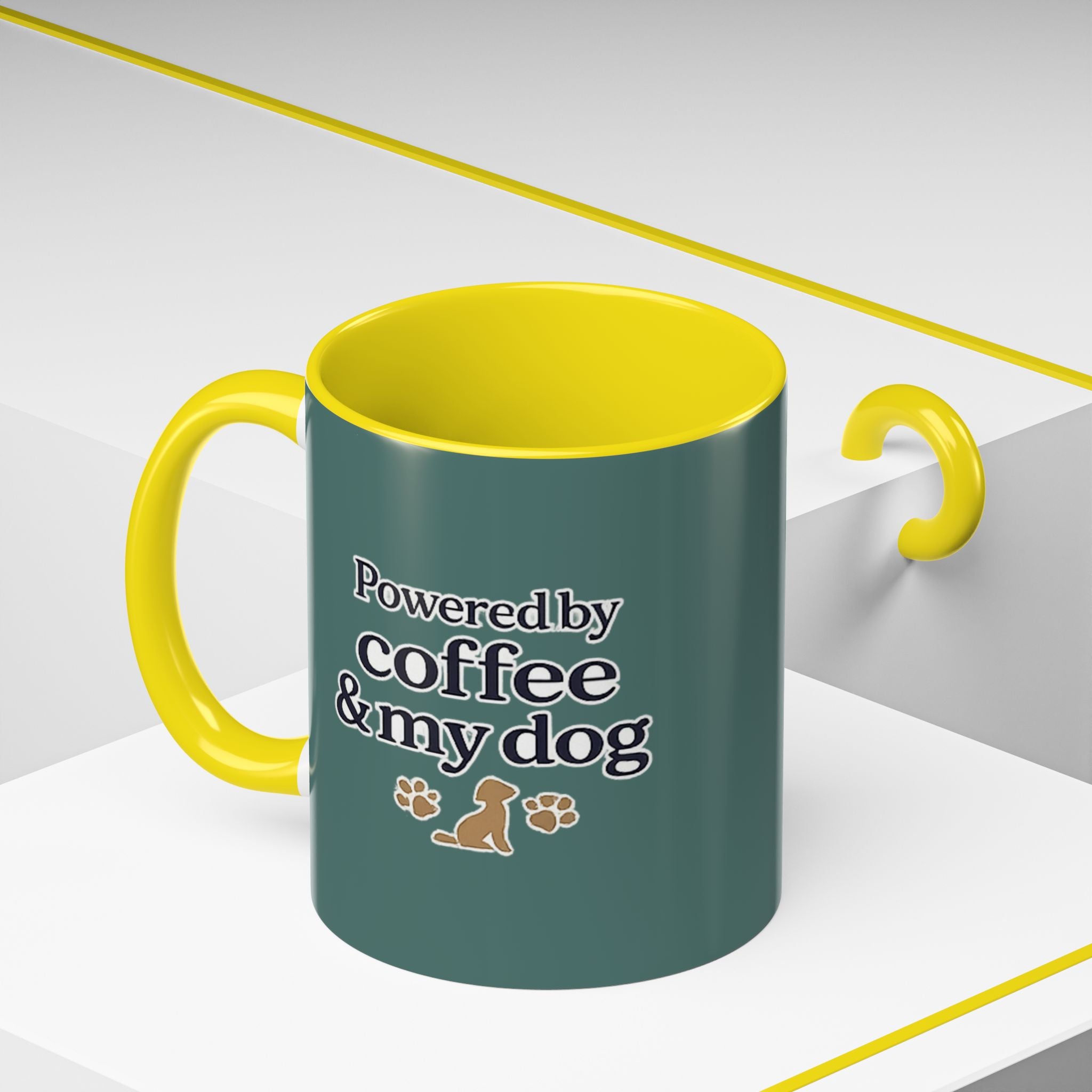Dog Mum Coffee Mug – “Cuddles. Coffee. Conscious Living.” Accent Mug