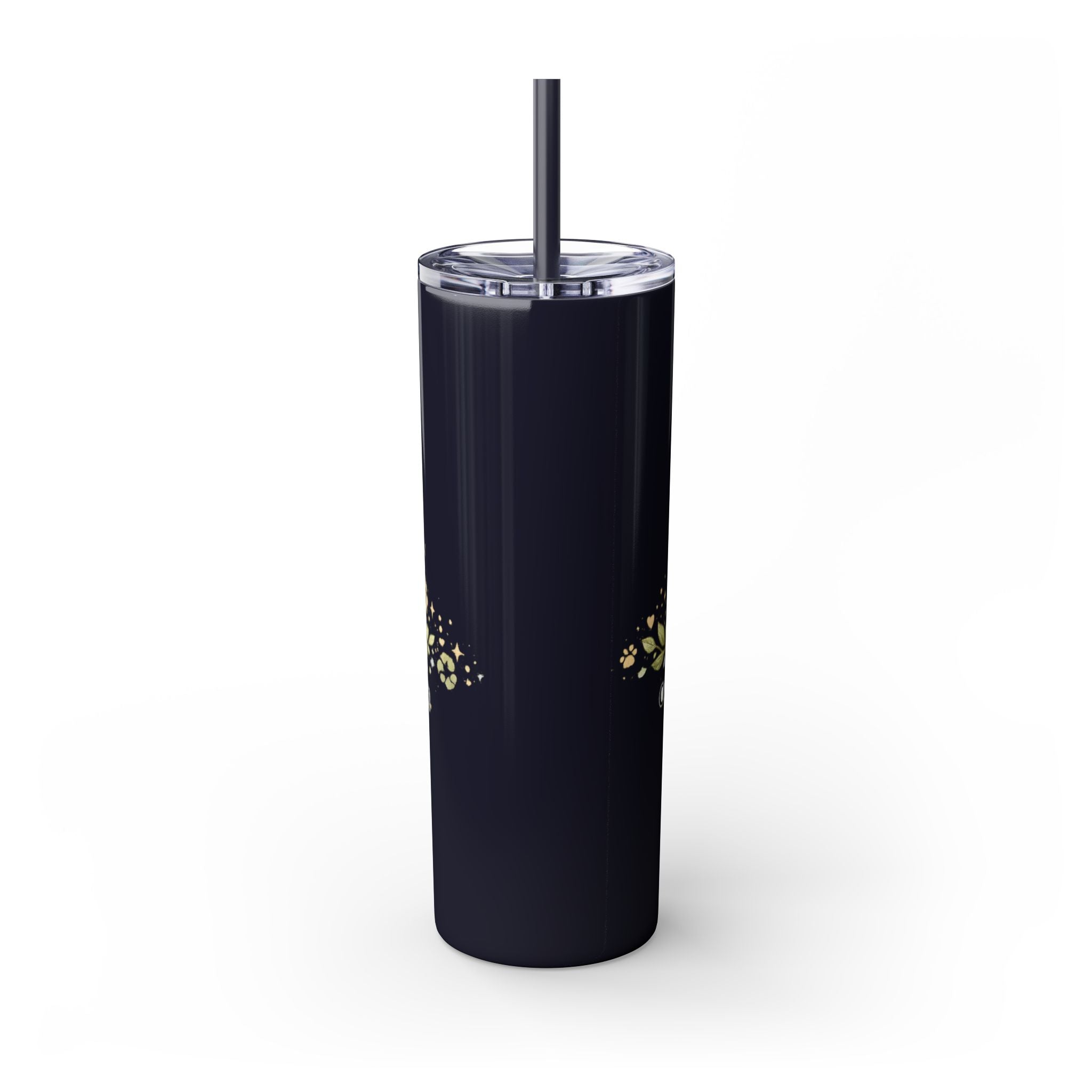 Cuddles Coffee Conscious Pup Design 20oz Skinny Tumbler
