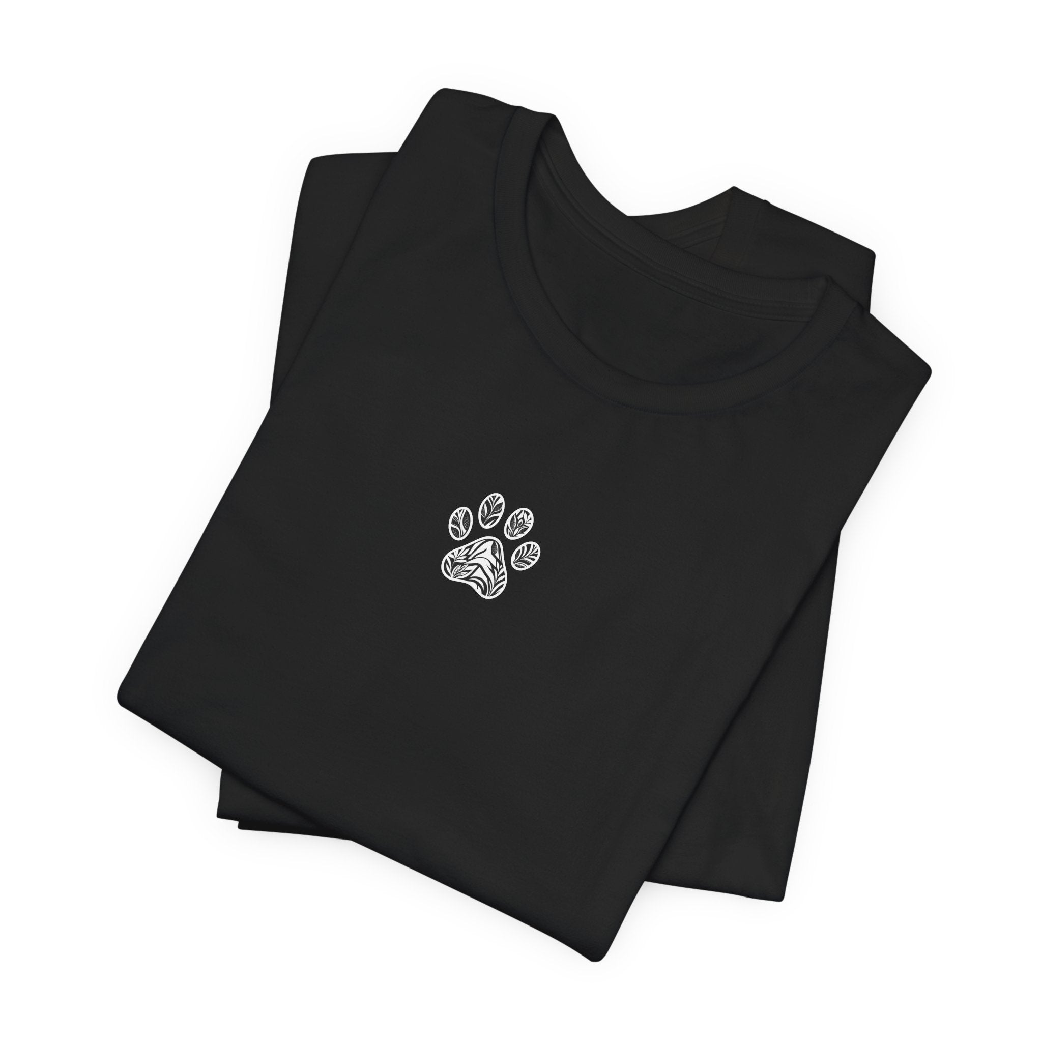 Dog Mum T-Shirt — Cute Cavoodle Illustration & Paw Print Floral Design