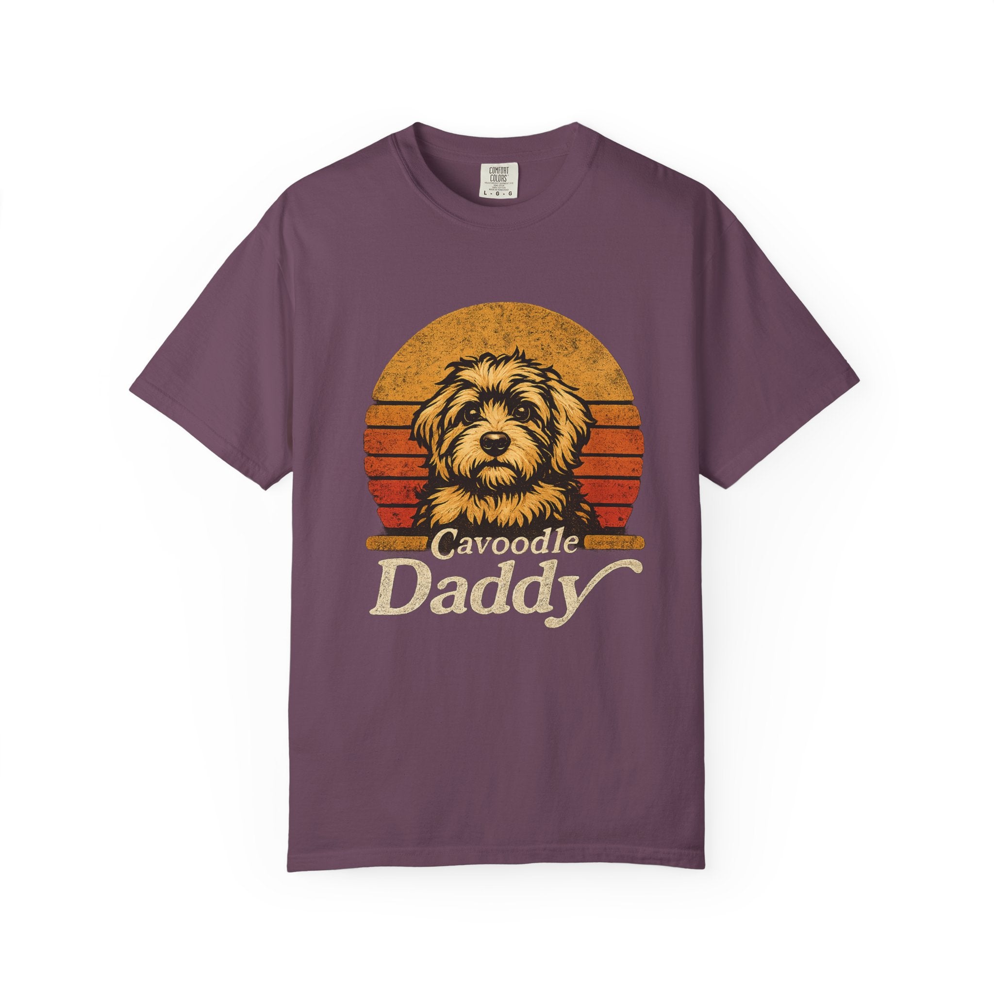 Cavoodle Daddy T-Shirt – Retro Dog Dad Tee, Cavapoo Lover Gift