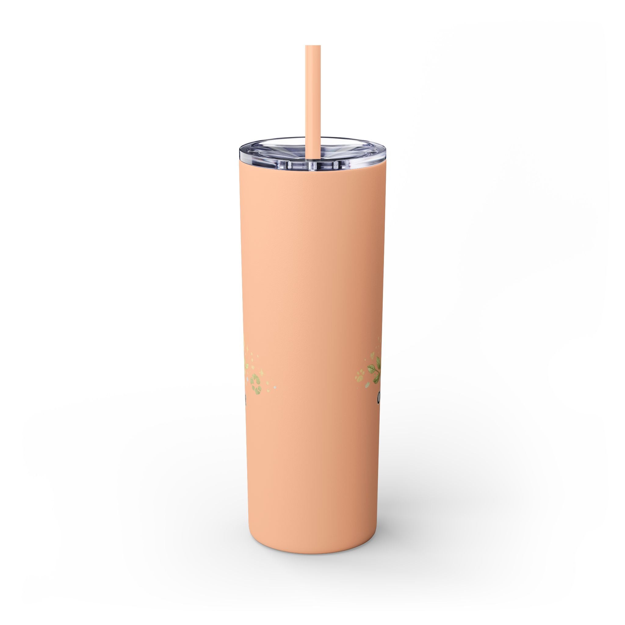 Cuddles Coffee Conscious Pup Design 20oz Skinny Tumbler
