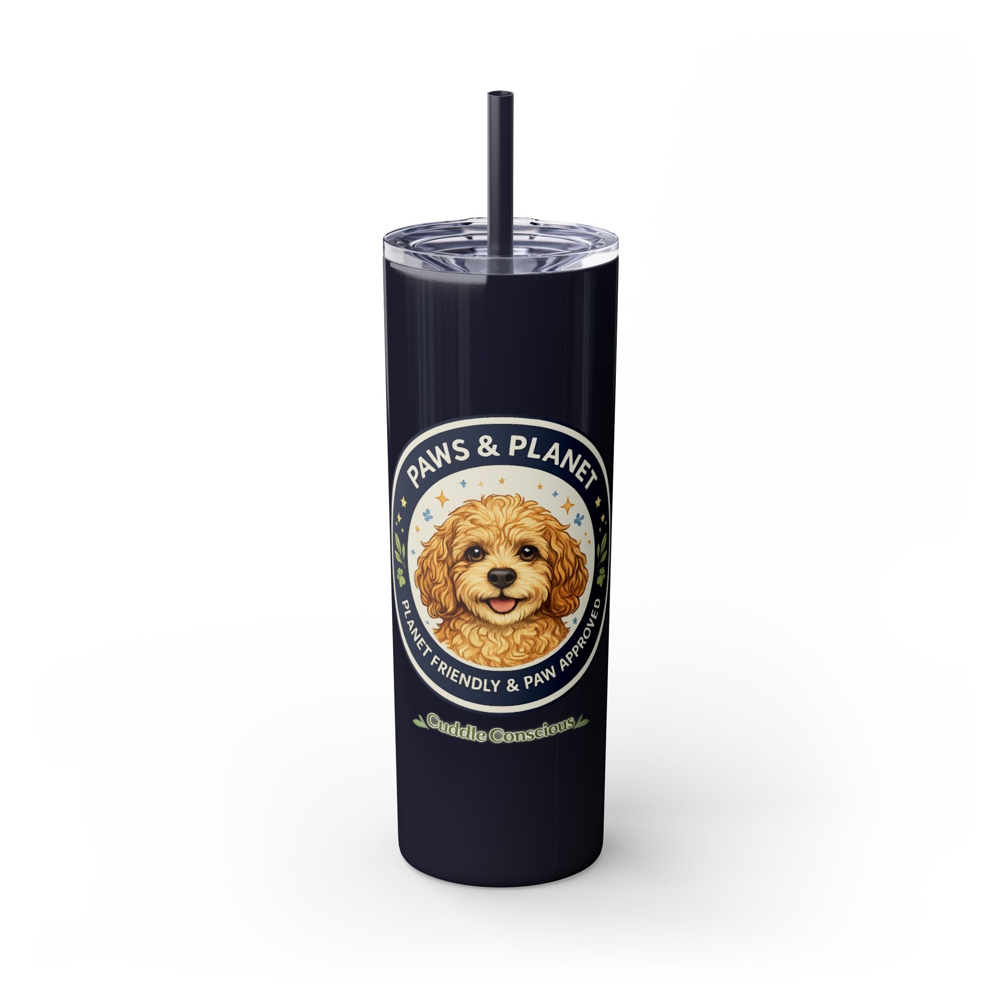 Cuddles Coffee Conscious Logo Pup Design Copy of 20oz Skinny Tumbler