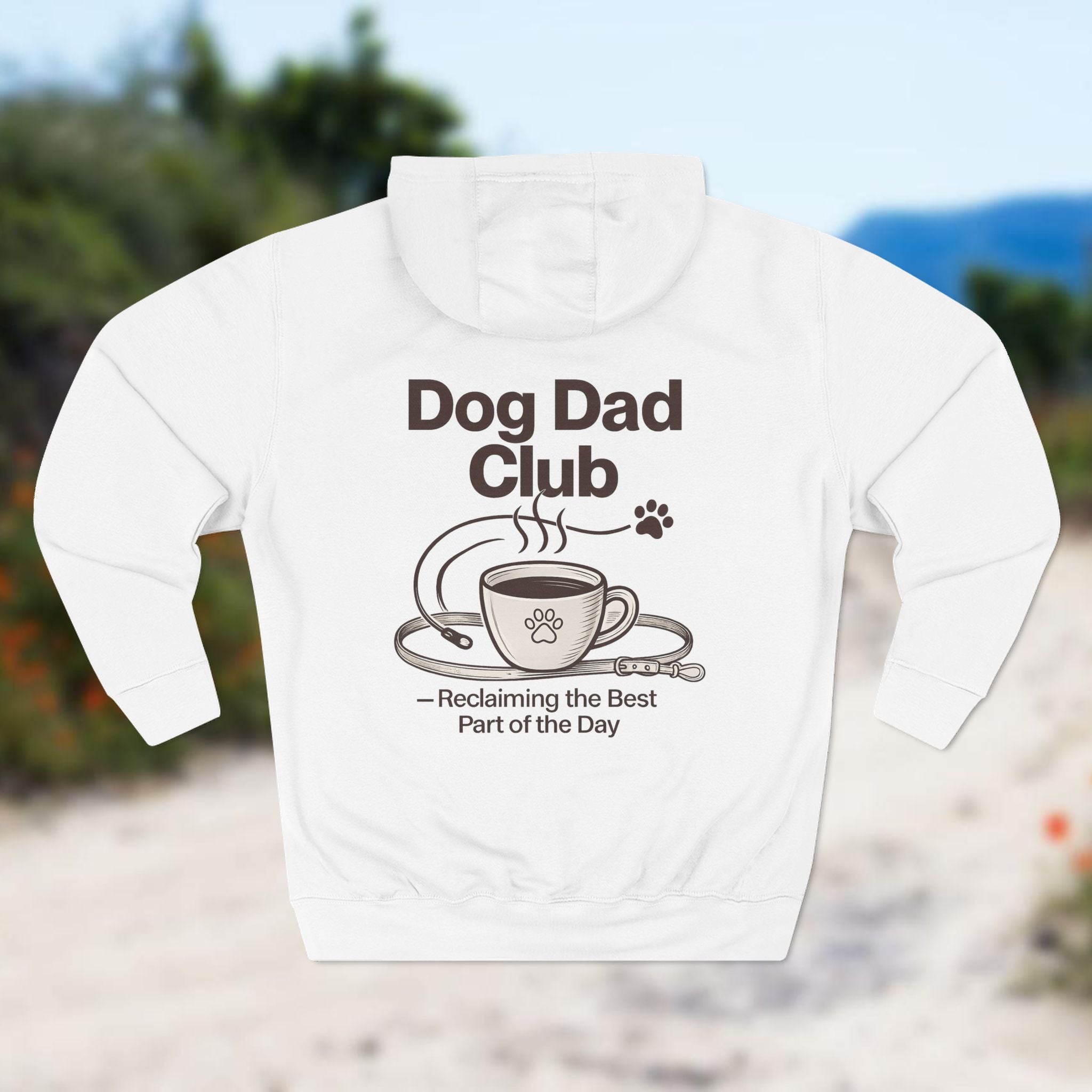 Dog Dad Hoodie — “Dog Dad Club” Cozy Fleece Pullover (Pet Lover Gift)