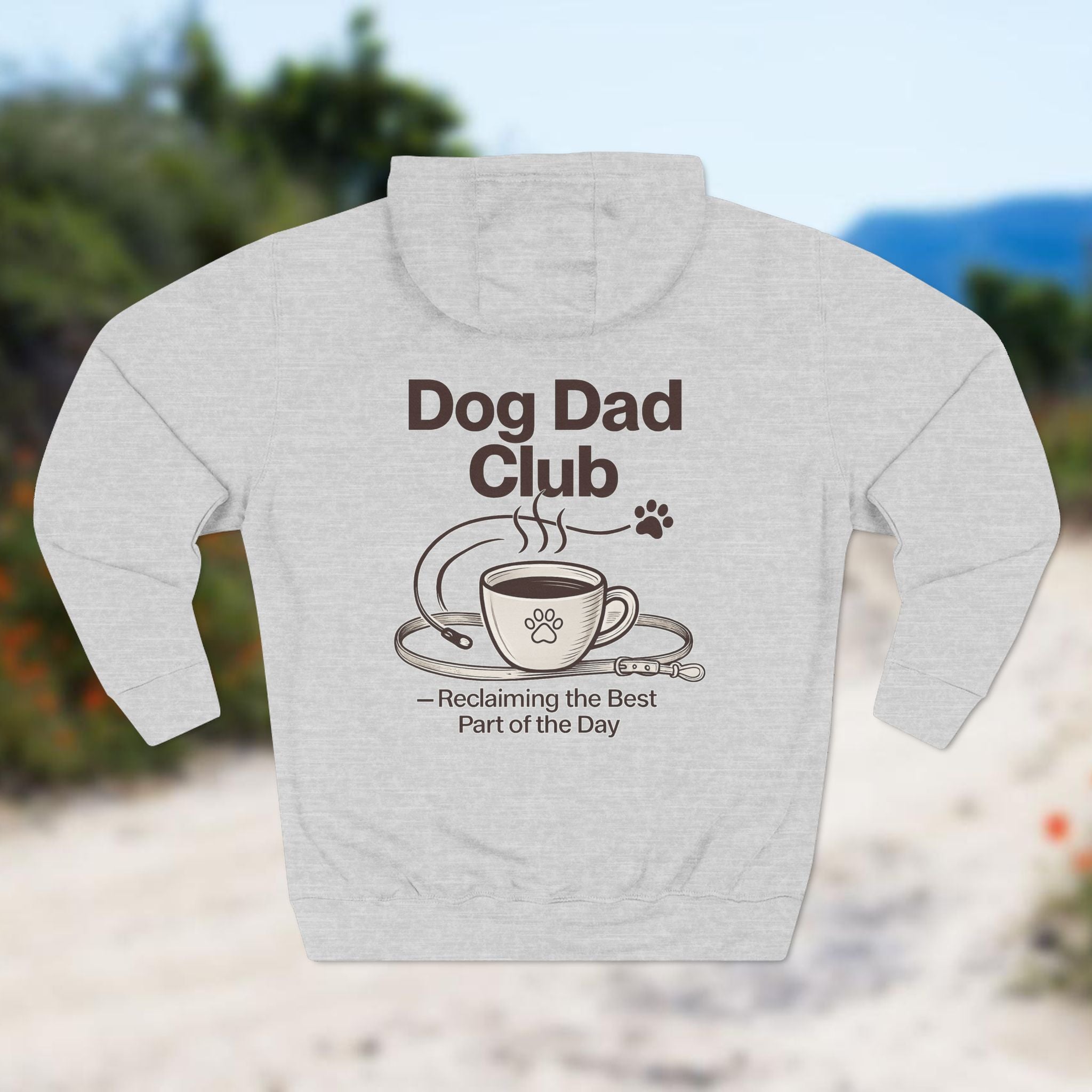 Dog Dad Hoodie — “Dog Dad Club” Cozy Fleece Pullover (Pet Lover Gift)