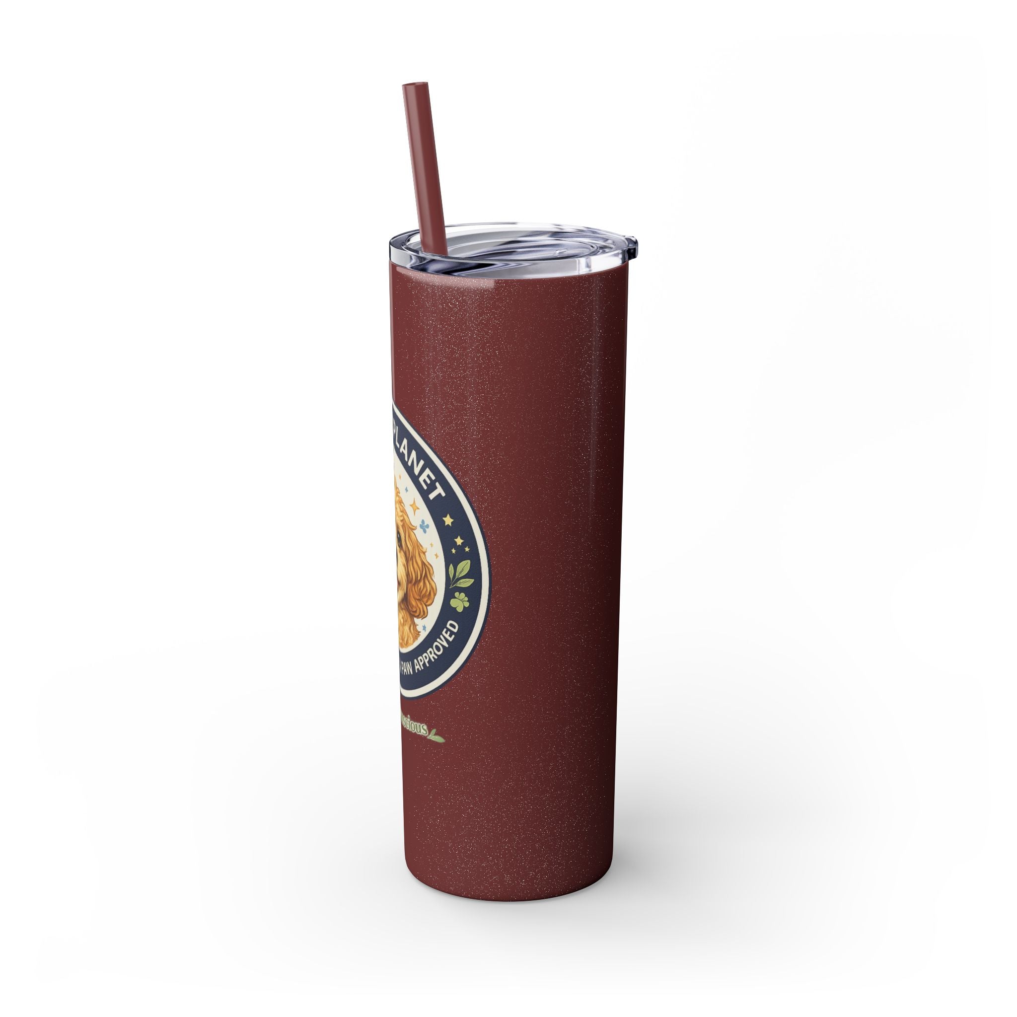 Cuddles Coffee Conscious Logo Pup Design Copy of 20oz Skinny Tumbler