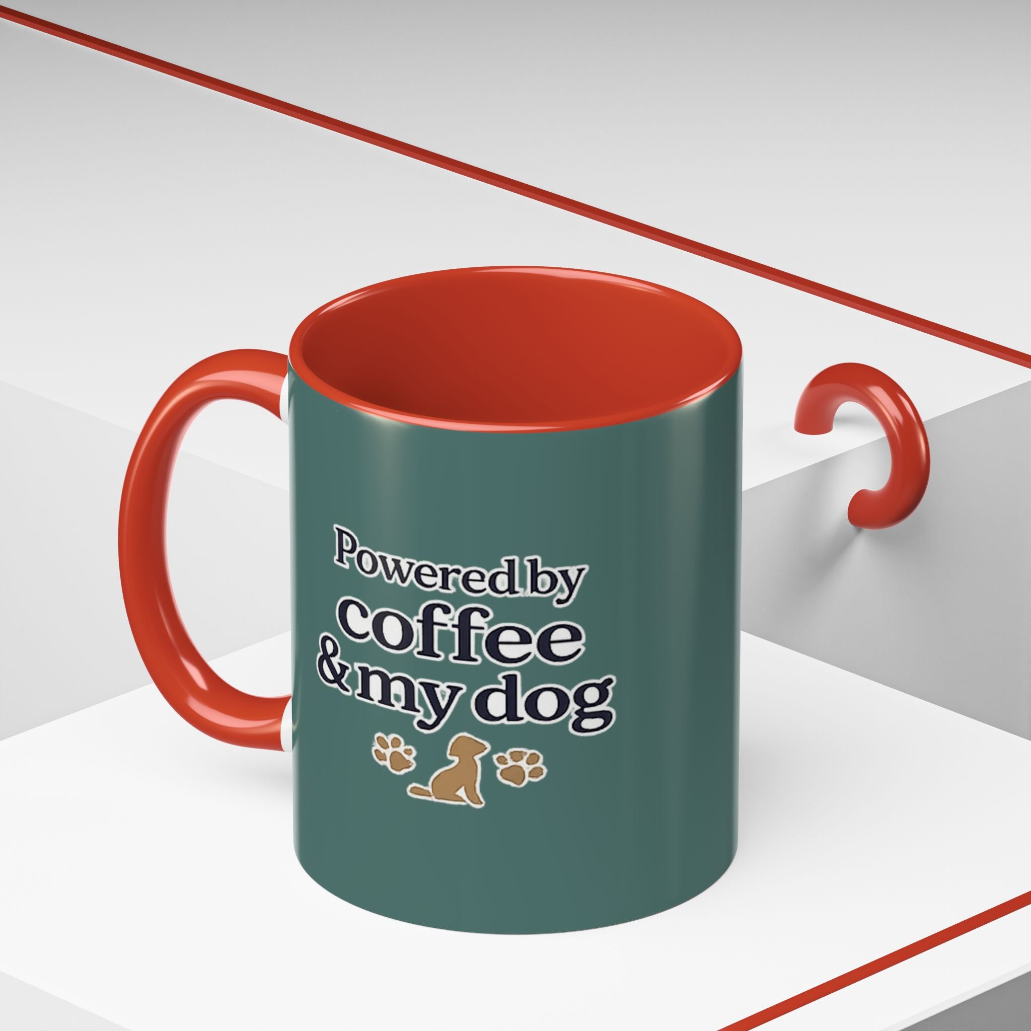 Dog Mum Coffee Mug – “Cuddles. Coffee. Conscious Living.” Accent Mug