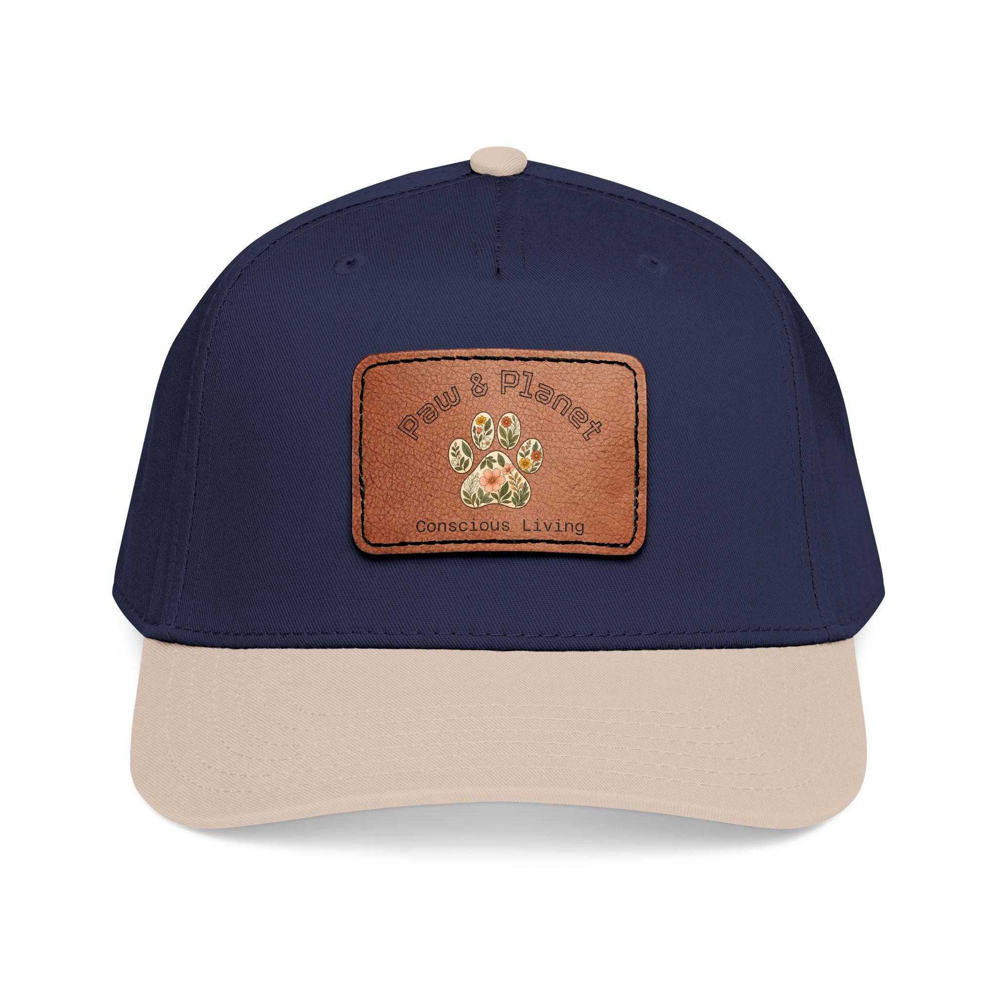 Paw & Planet Floral Trail Cap – Vegan Leather Paw Patch Snapback