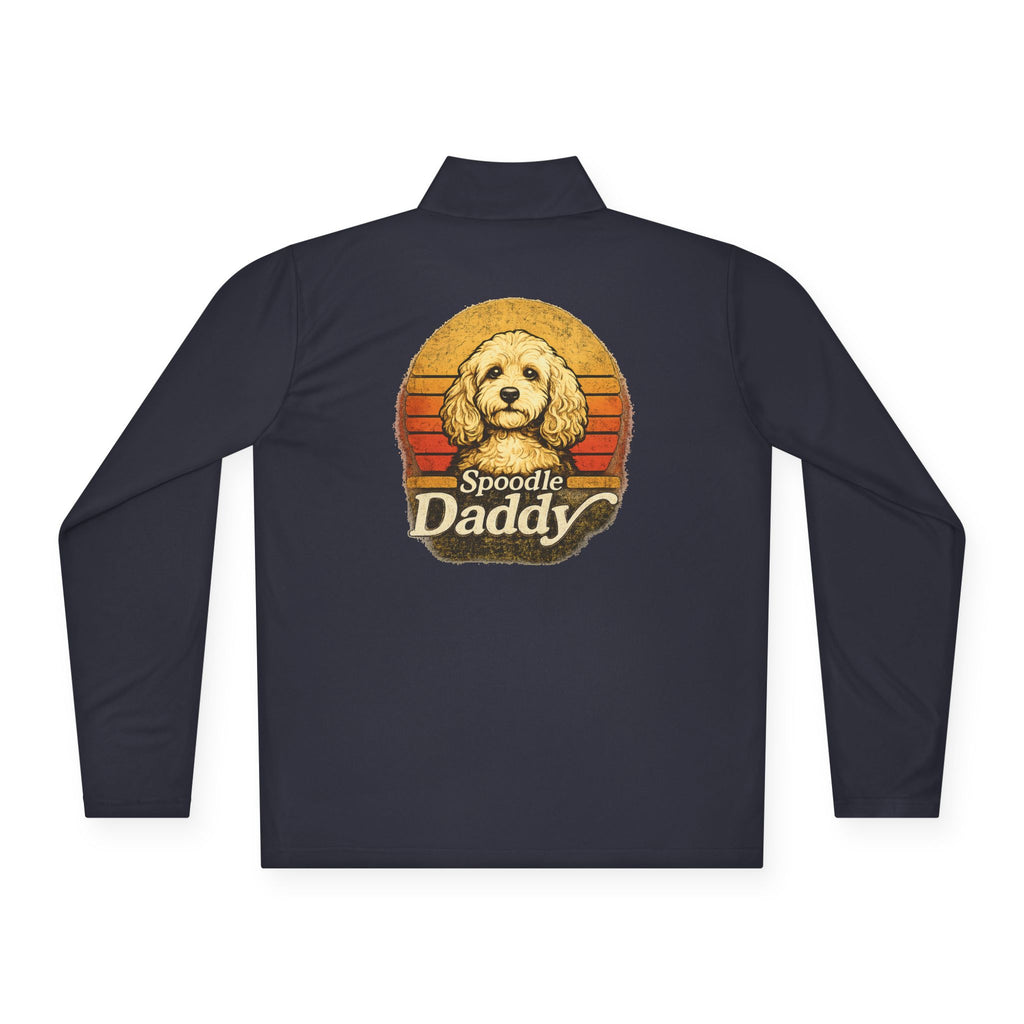 Spoodle Daddy Retro Sunset Quarter-Zip Pullover