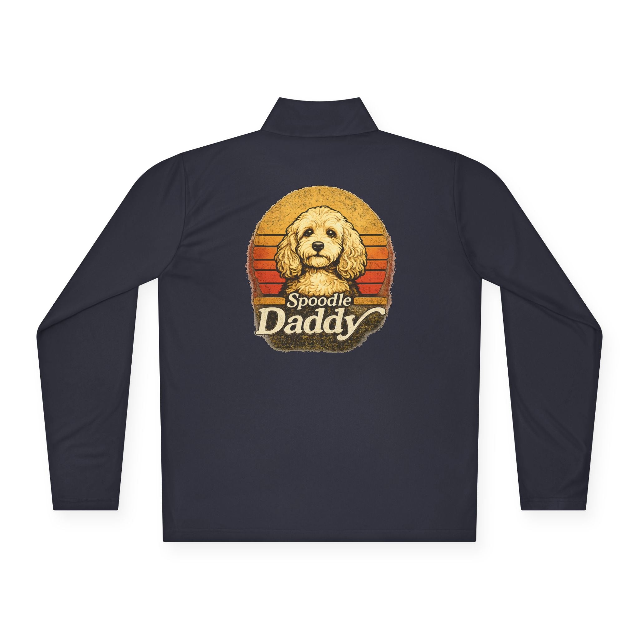 Spoodle Daddy Retro Sunset Quarter-Zip Pullover