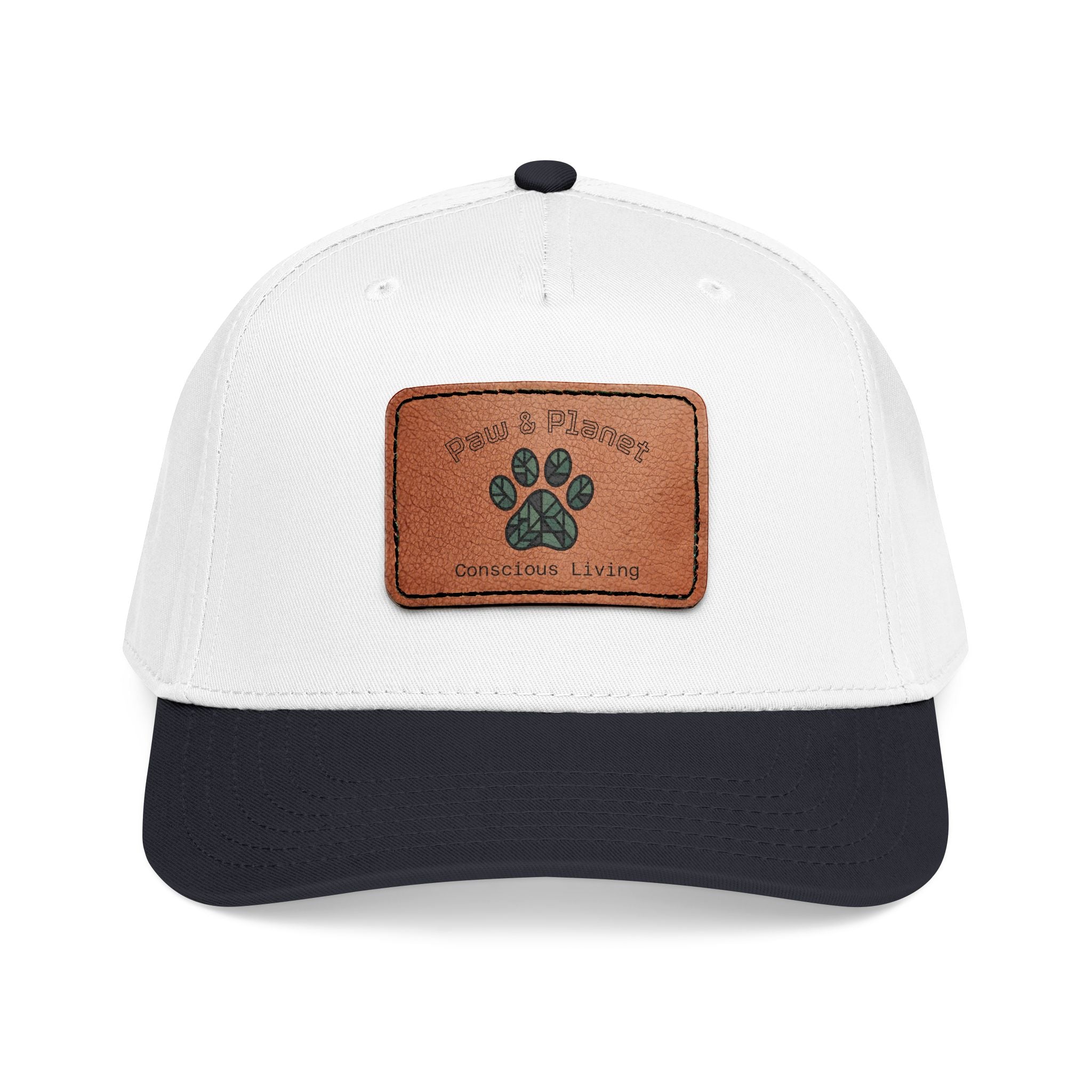 Paw & Planet Trail Cap – Vegan Leather Paw Patch Snapback
