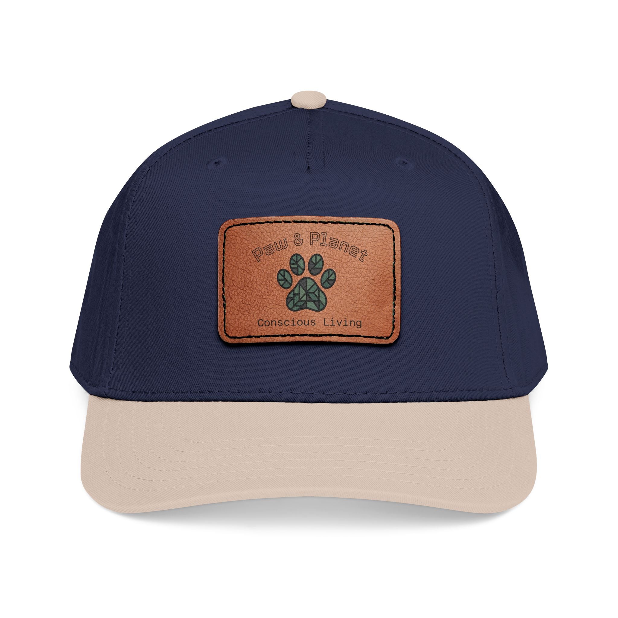 Paw & Planet Trail Cap – Vegan Leather Paw Patch Snapback