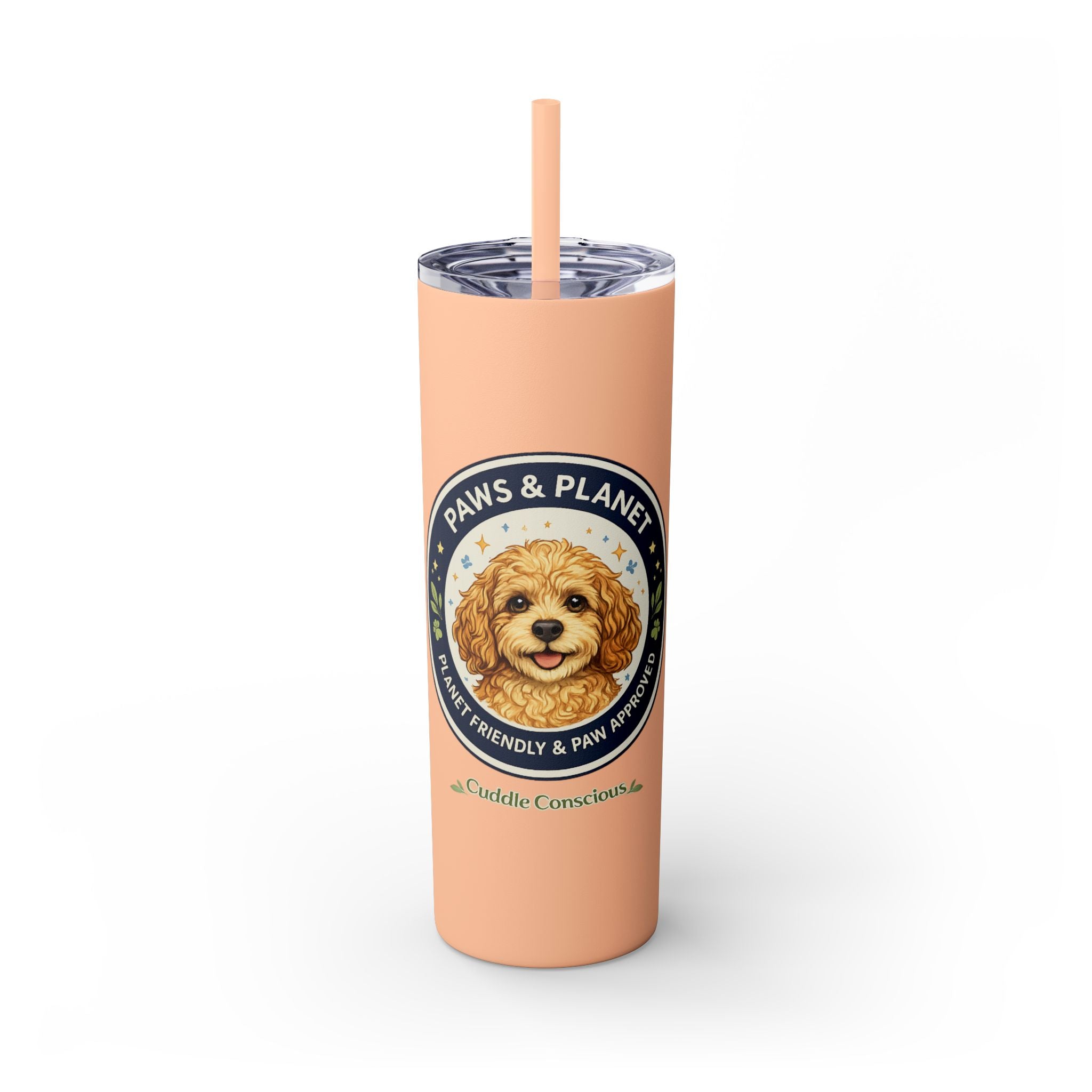 Cuddles Coffee Conscious Logo Pup Design Copy of 20oz Skinny Tumbler