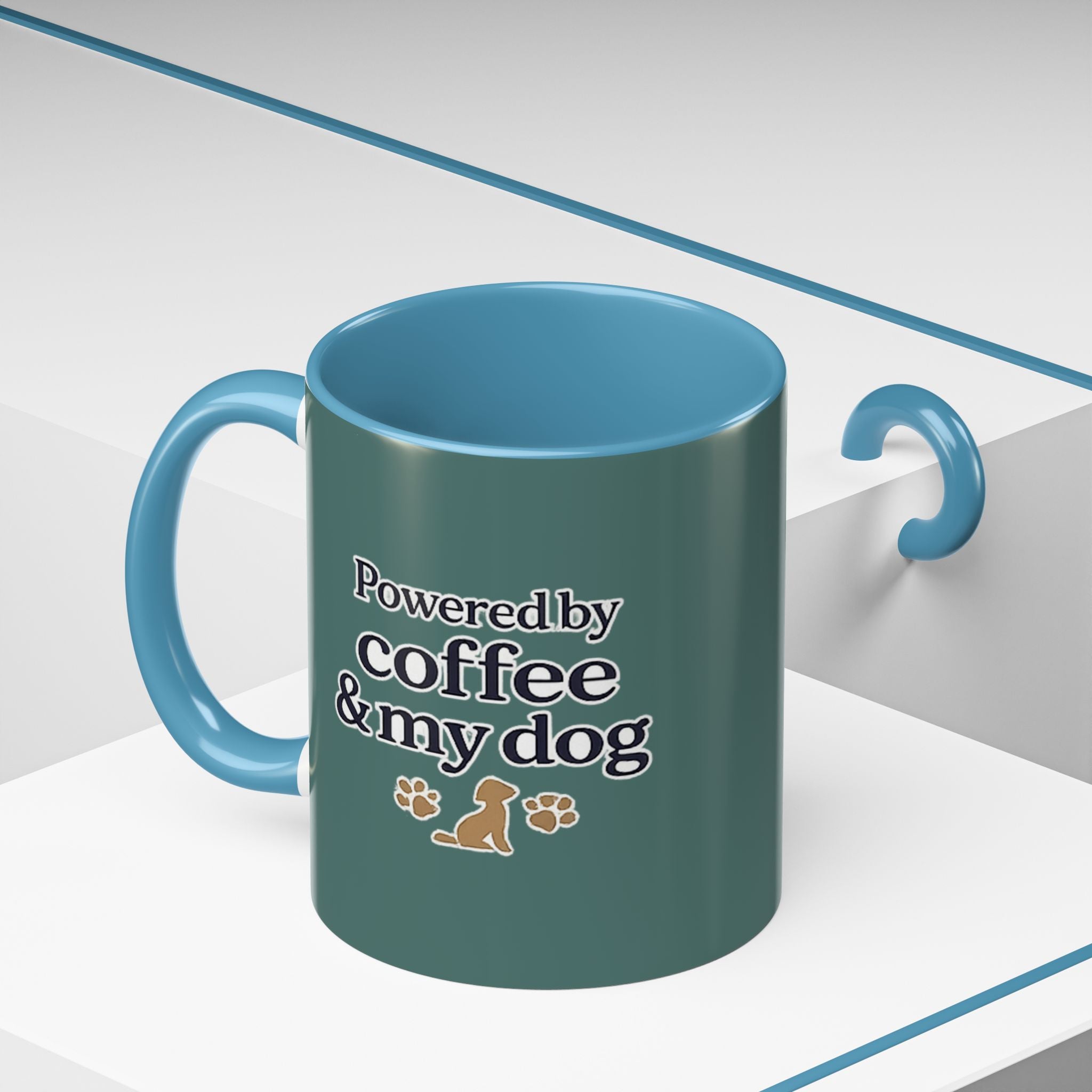 Dog Mum Coffee Mug – “Cuddles. Coffee. Conscious Living.” Accent Mug