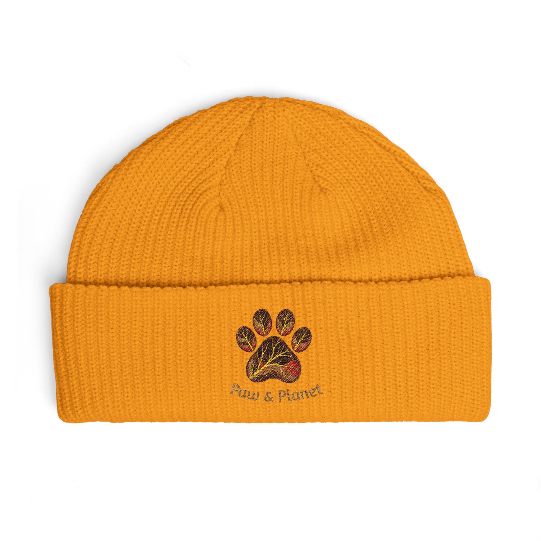The Morning Walk Beanie - "Paw & Planet" Paw Embroidered Winter Hat