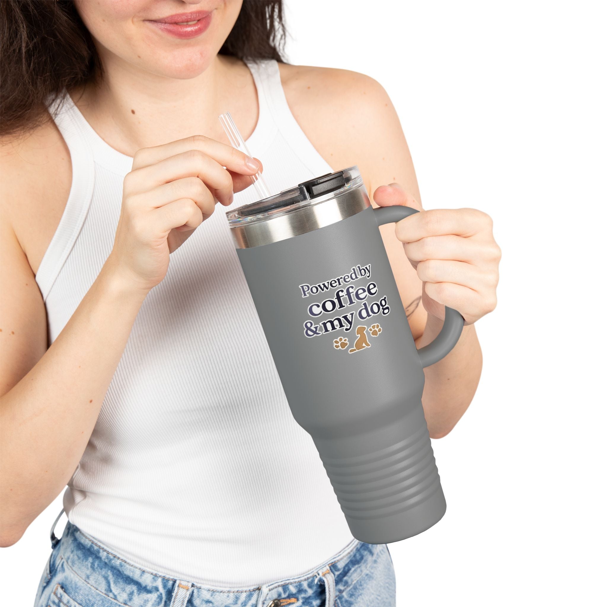Saved by Coffee & My Dog 40oz Tumbler