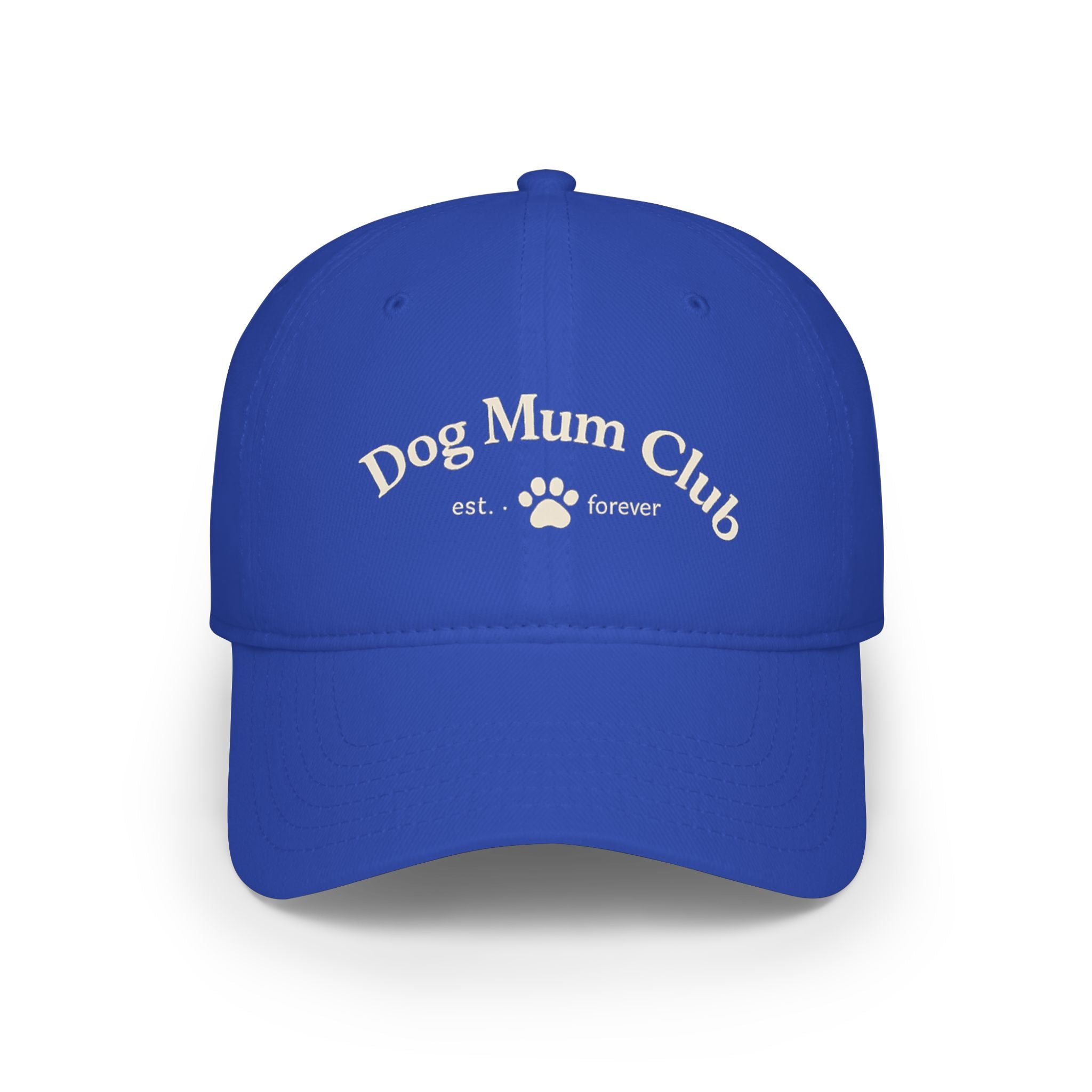 Dog Mum Club Baseball Cap – Cute Paw Print Low Profile Hat for Dog Lovers