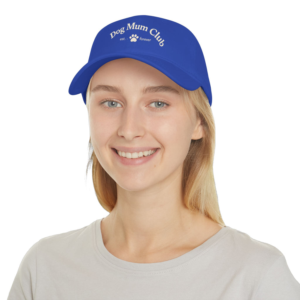 Dog Mum Club Baseball Cap – Cute Paw Print Low Profile Hat for Dog Lovers