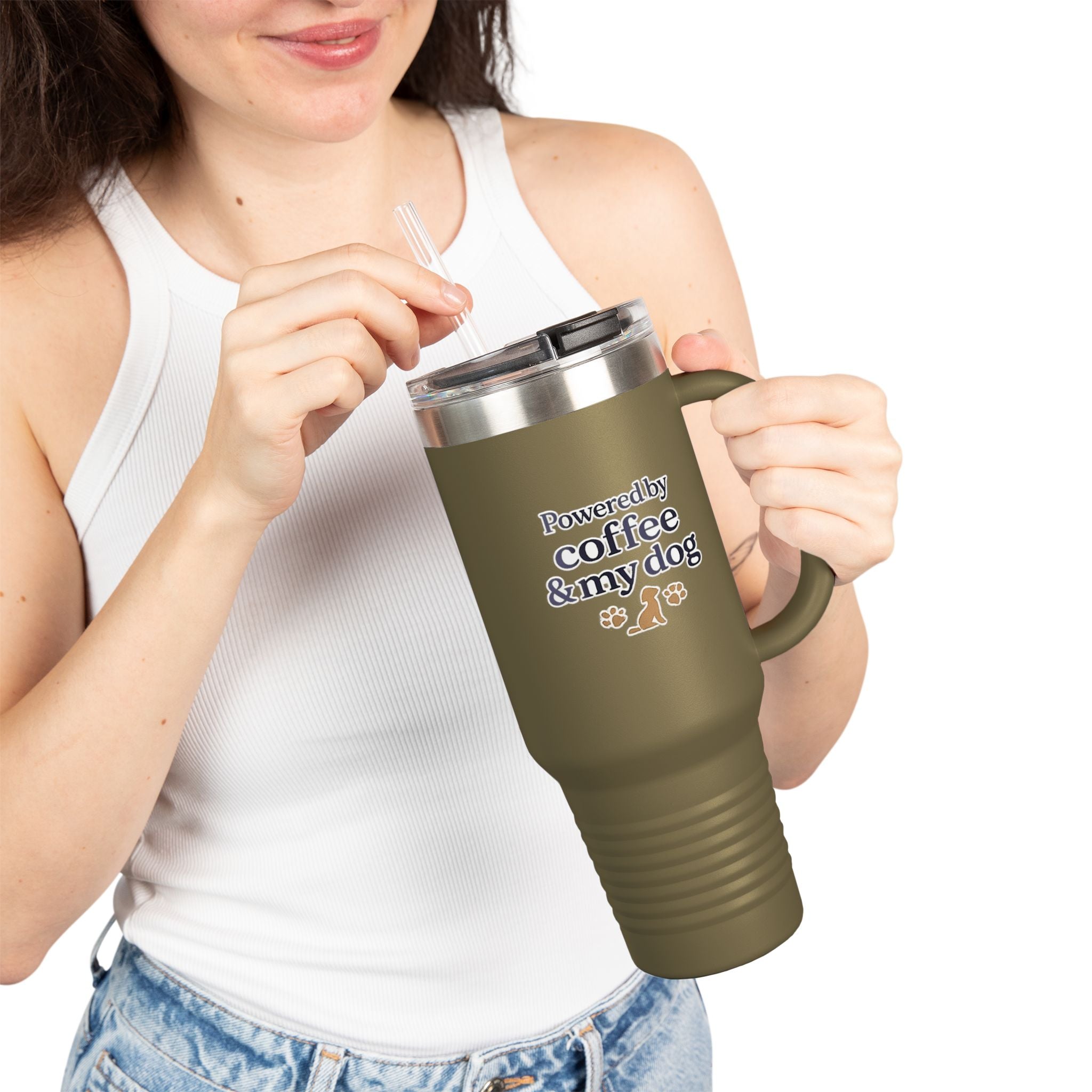 Saved by Coffee & My Dog 40oz Tumbler