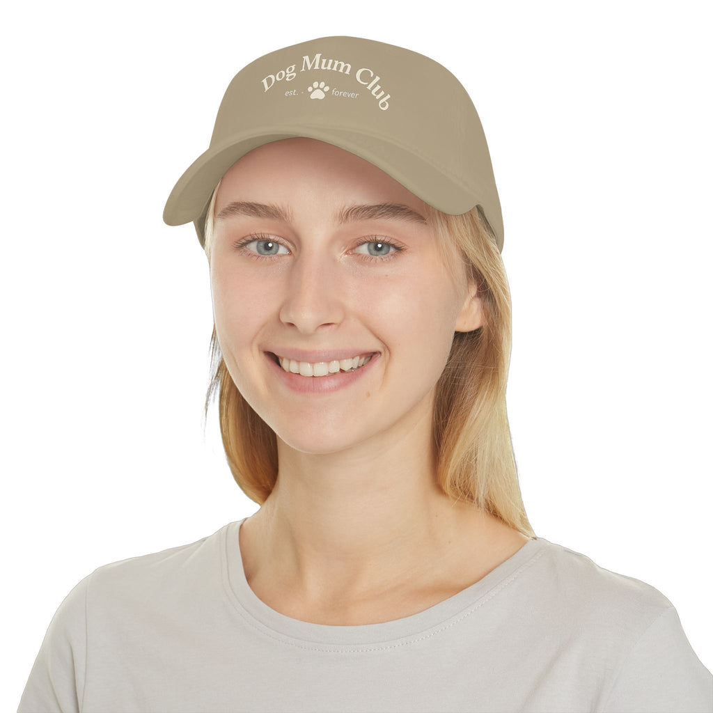 Dog Mum Club Baseball Cap – Cute Paw Print Low Profile Hat for Dog Lovers