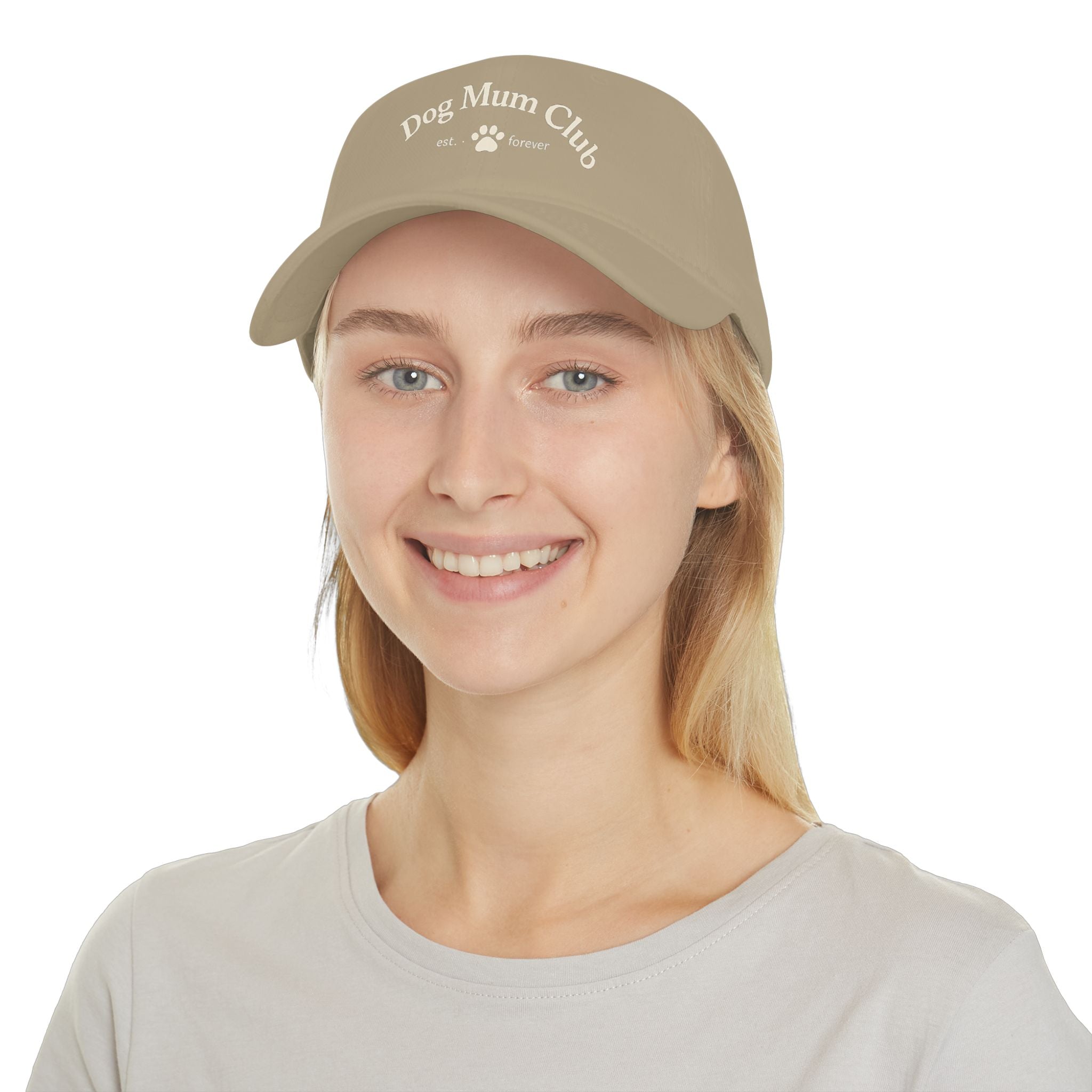 Dog Mum Club Baseball Cap – Cute Paw Print Low Profile Hat for Dog Lovers