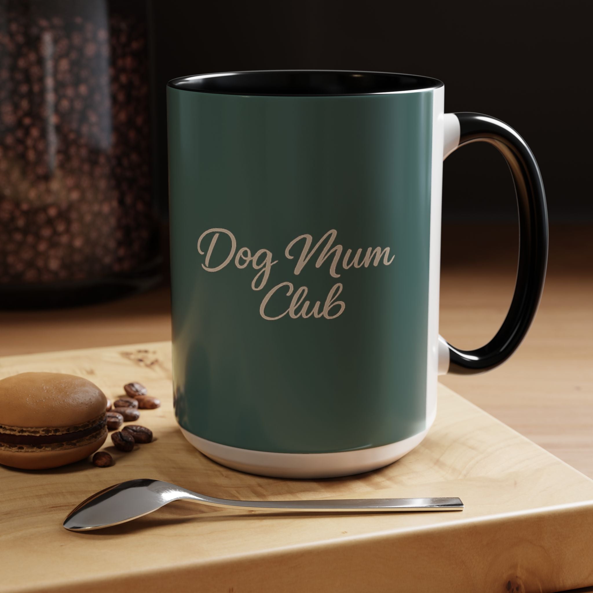 Dog Mum Coffee Mug – “Cuddles. Coffee. Conscious Living.” Accent Mug