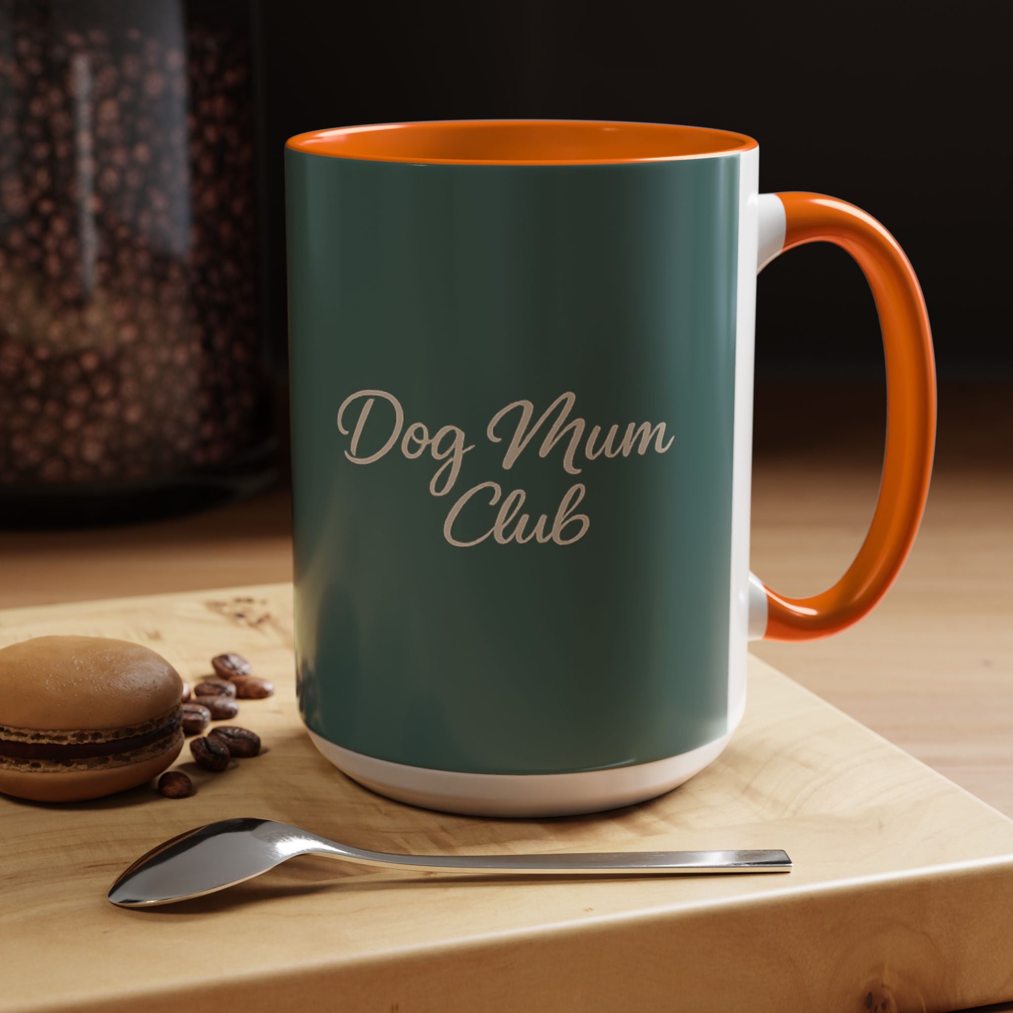 Dog Mum Coffee Mug – “Cuddles. Coffee. Conscious Living.” Accent Mug