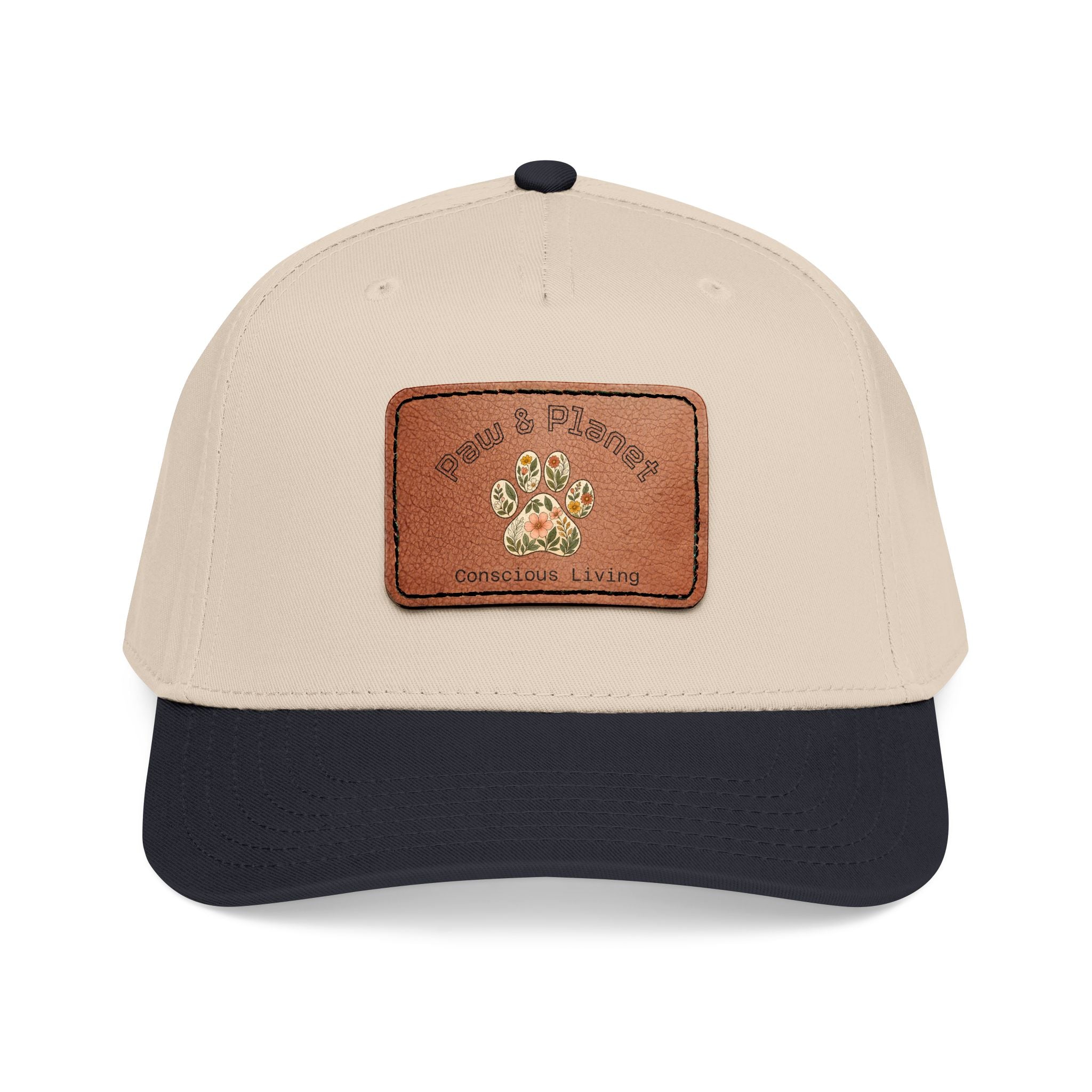 Paw & Planet Floral Trail Cap – Vegan Leather Paw Patch Snapback