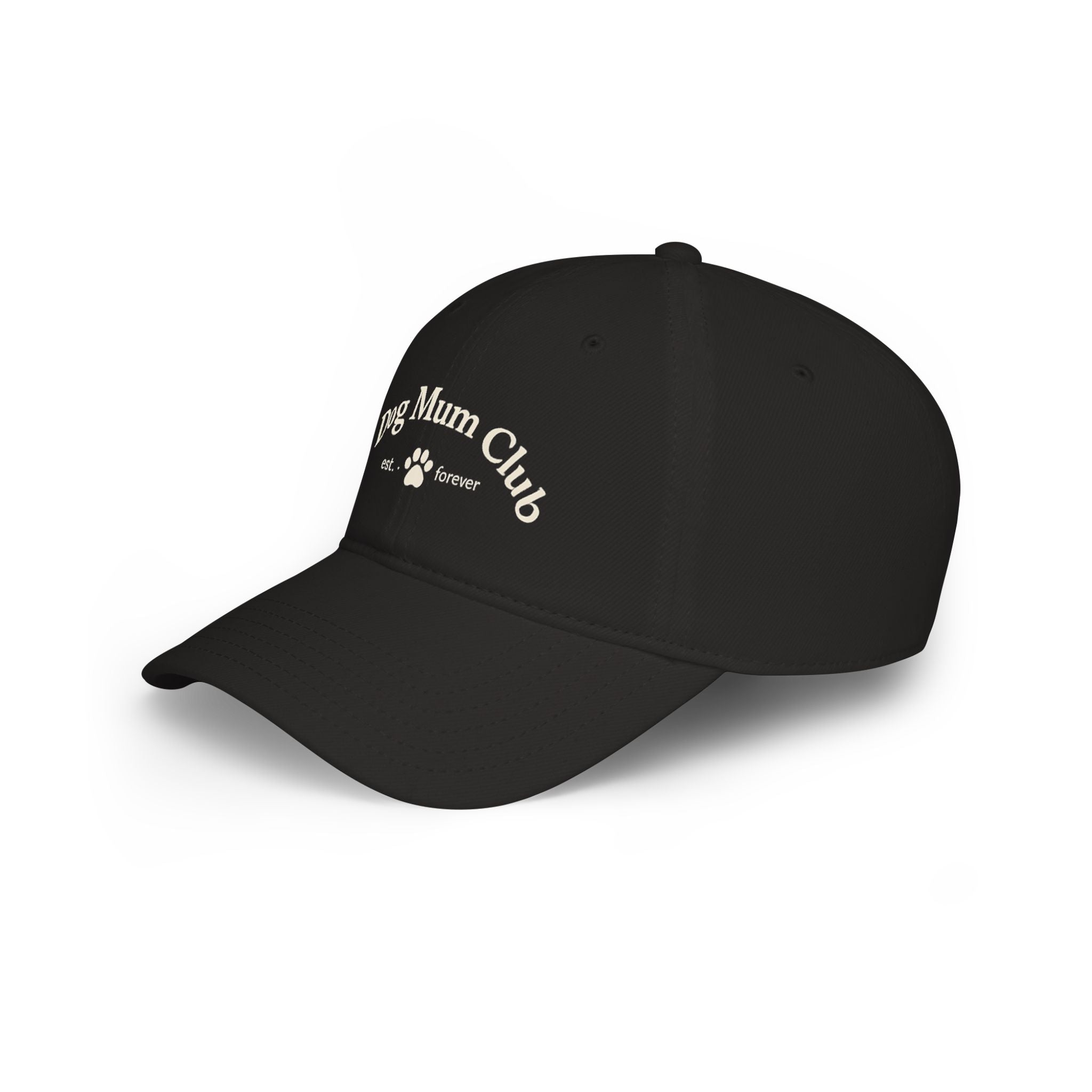 Dog Mum Club Baseball Cap – Cute Paw Print Low Profile Hat for Dog Lovers