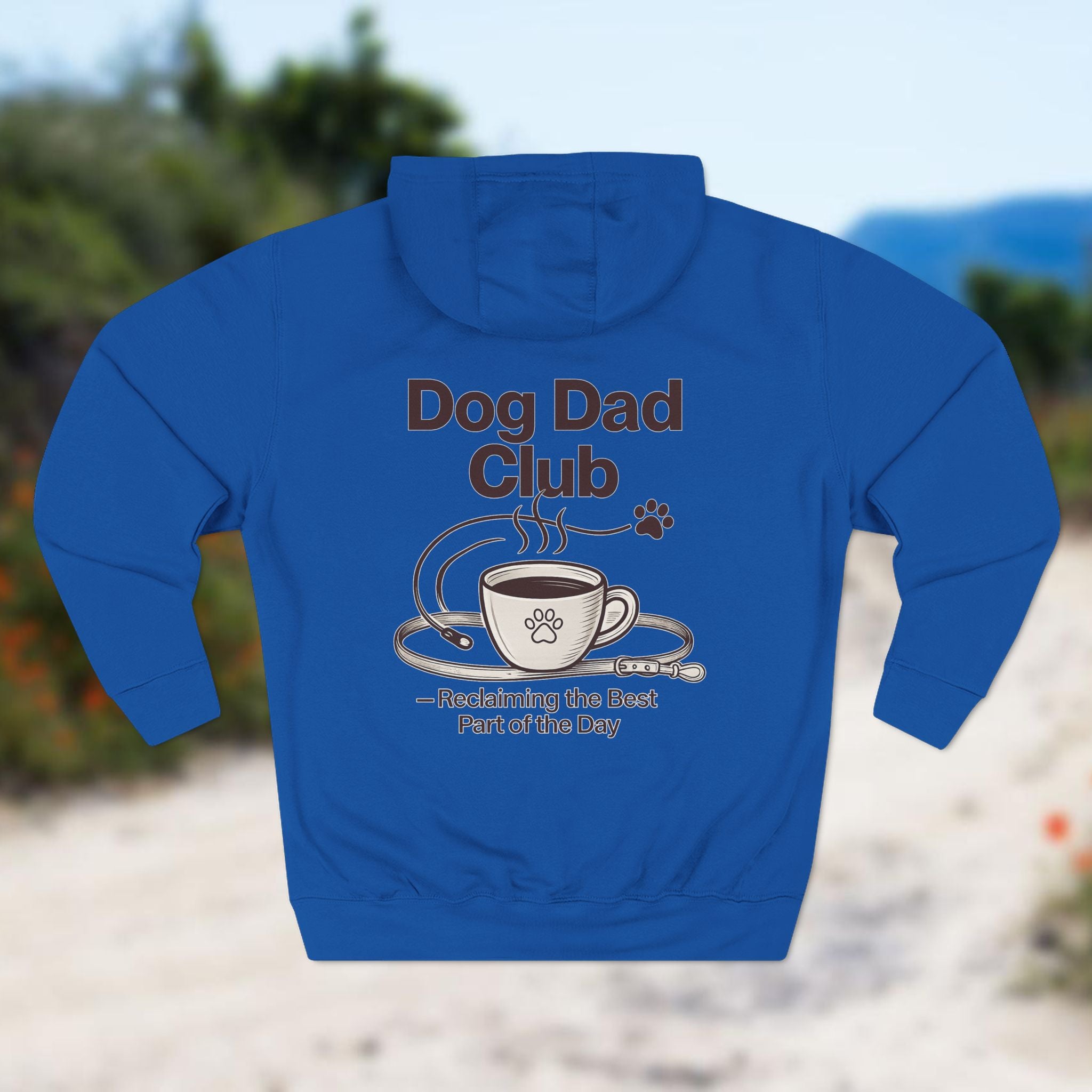 Dog Dad Hoodie — “Dog Dad Club” Cozy Fleece Pullover (Pet Lover Gift)