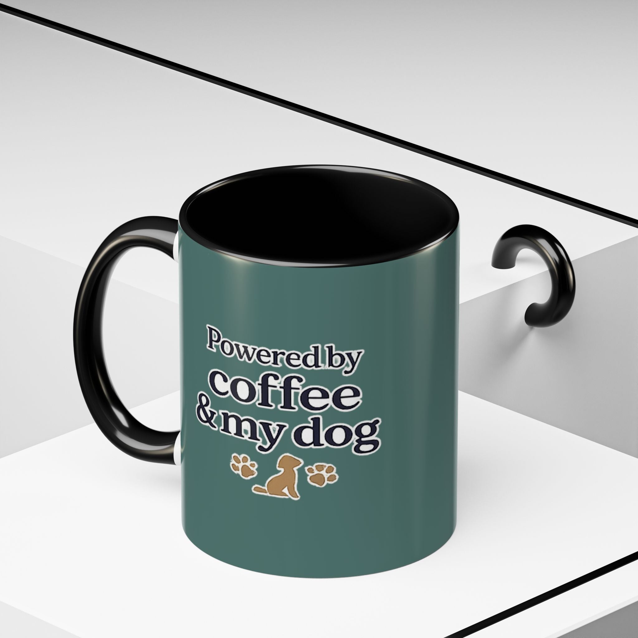 Dog Mum Coffee Mug – “Cuddles. Coffee. Conscious Living.” Accent Mug