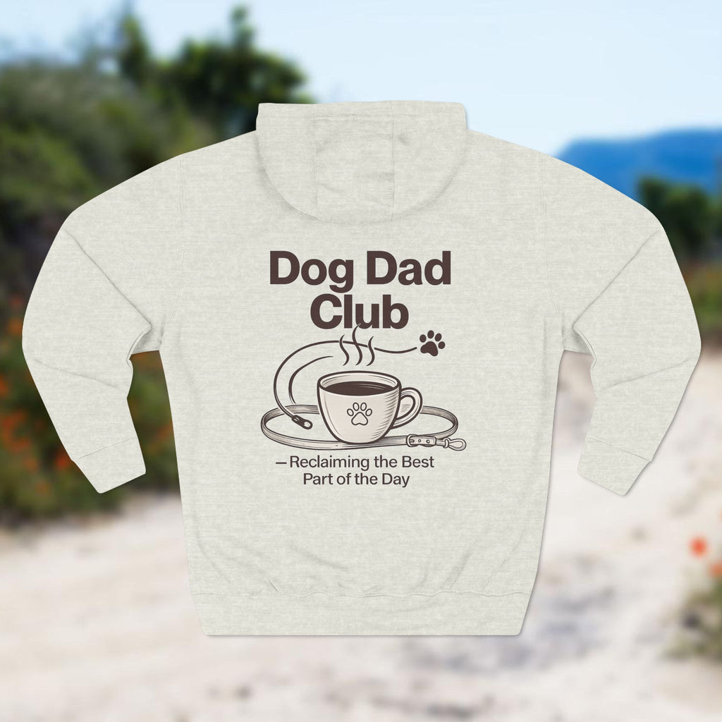 Dog Dad Hoodie — “Dog Dad Club” Cozy Fleece Pullover (Pet Lover Gift)
