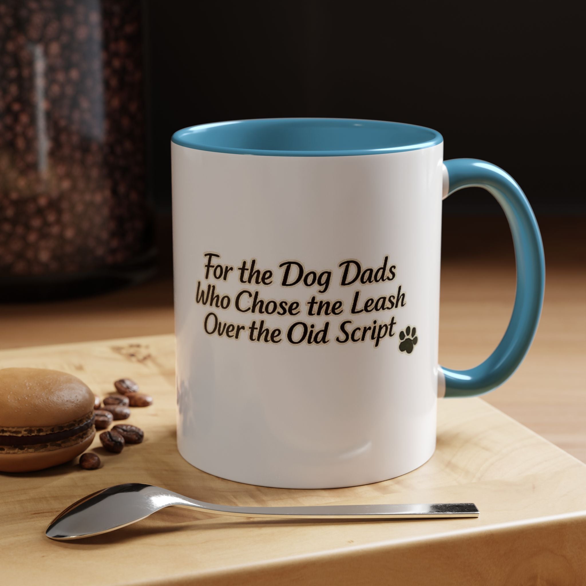 Dog Dad Coffee Mug – "For the Dog Dads Who Chose the Leash Over the Old Script" Accent Mug