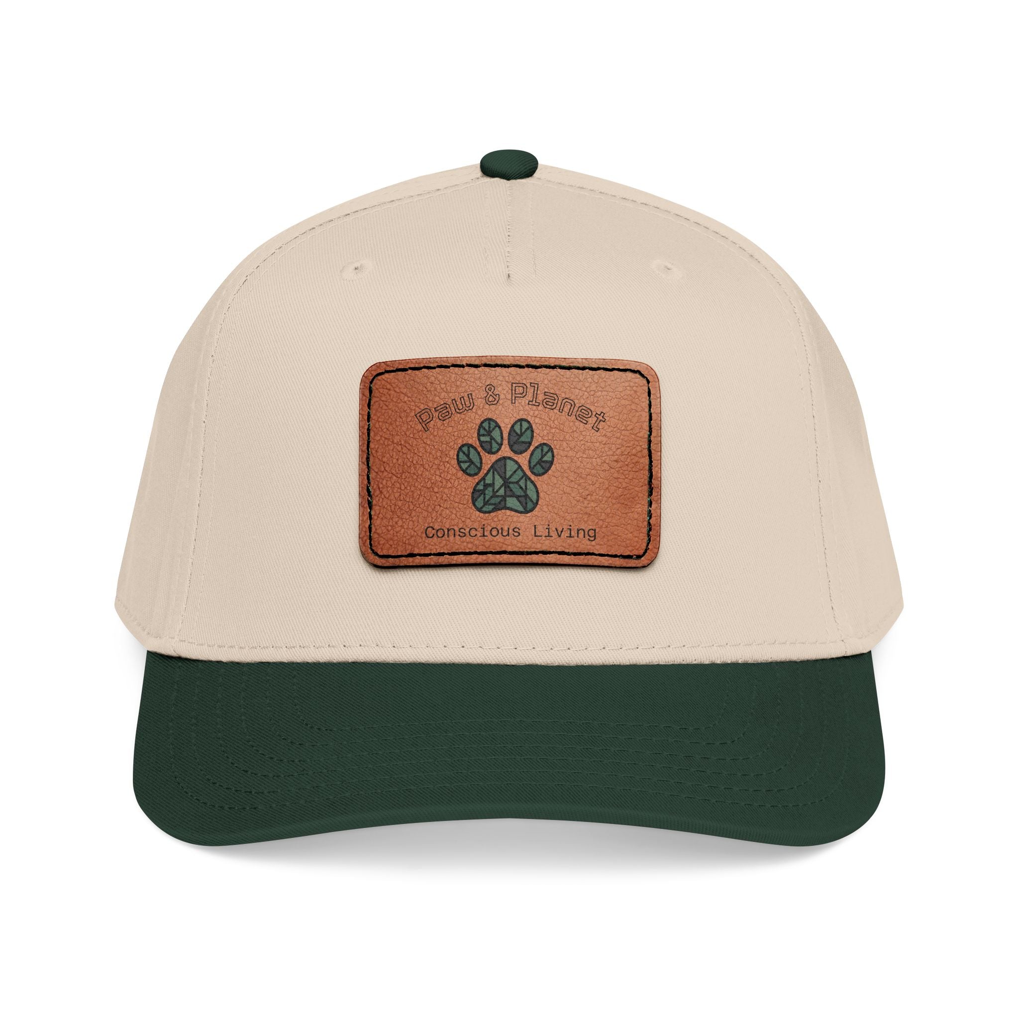 Paw & Planet Trail Cap – Vegan Leather Paw Patch Snapback