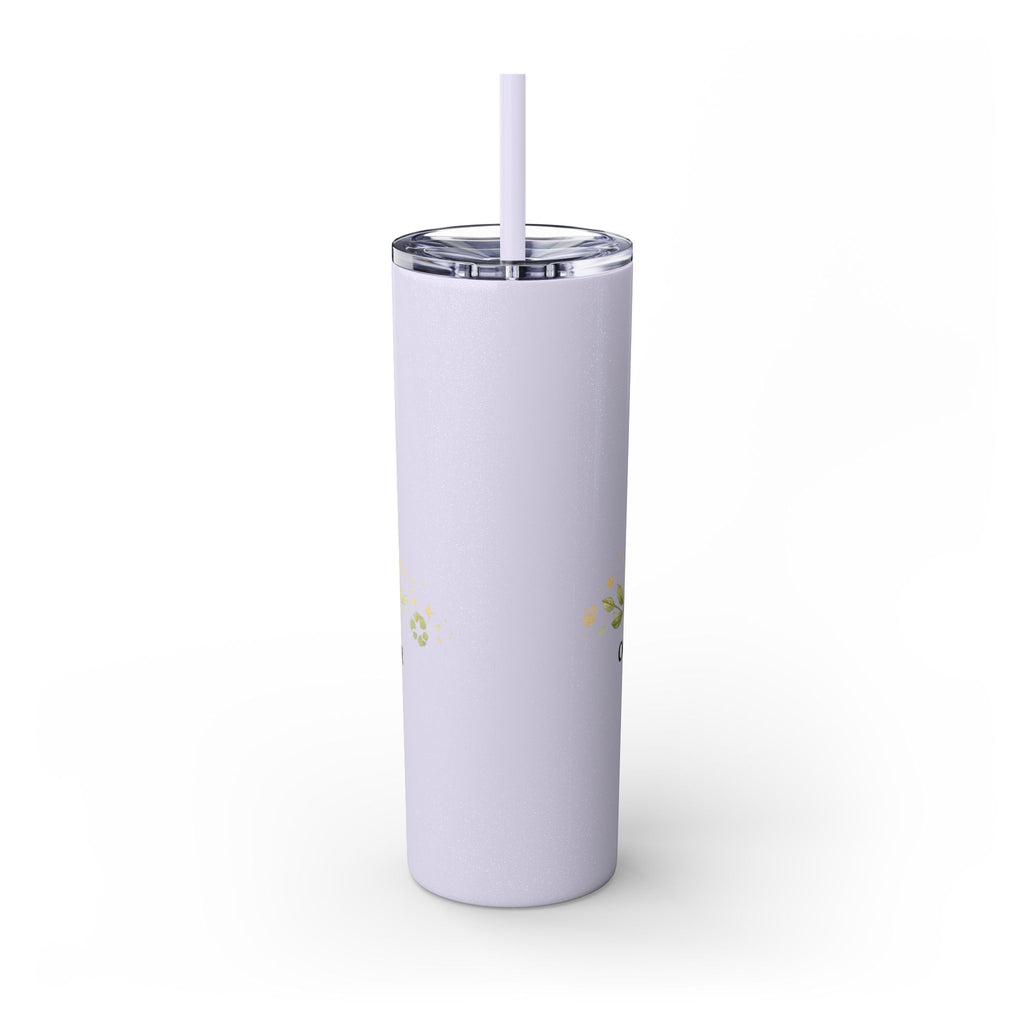 Cuddles Coffee Conscious Pup Design 20oz Skinny Tumbler