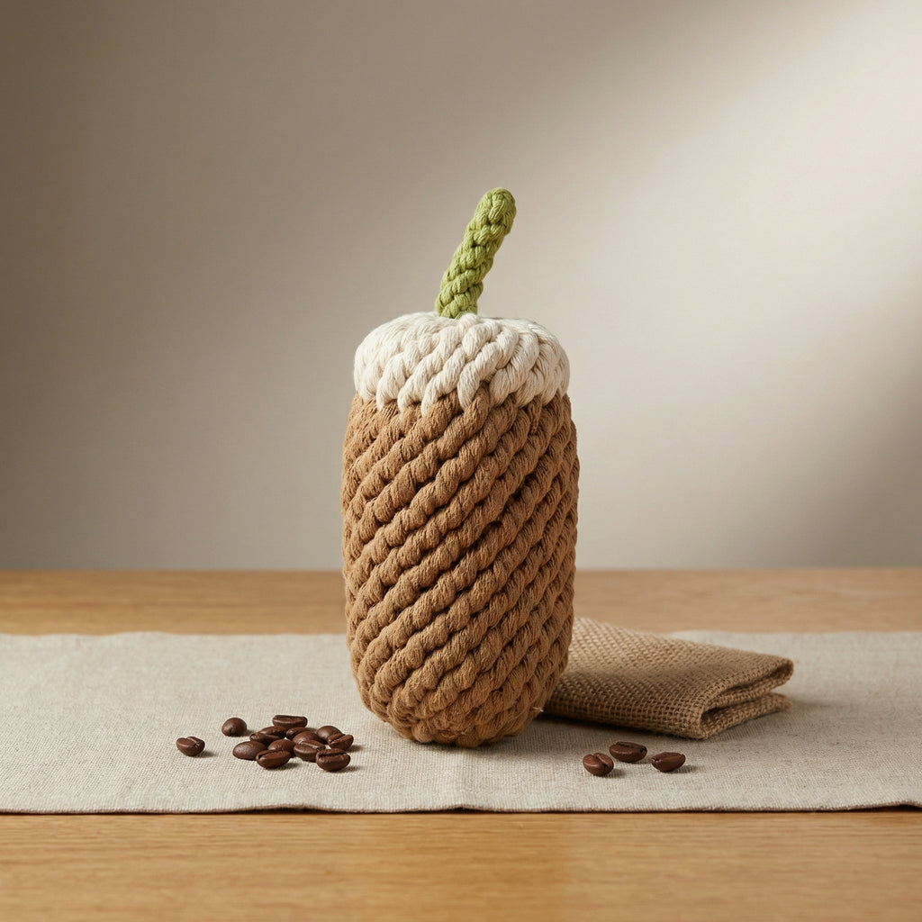 Handcrafted Monli Coffee Dog Toy